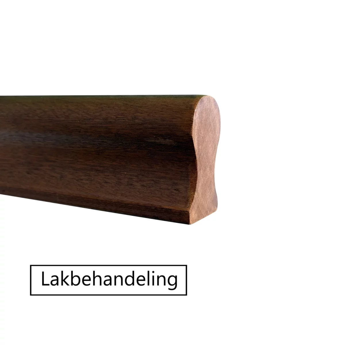 Sleutelgatprofiel bovenregel mahonie met lakbehandeling