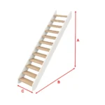 Witte trap met eiken treden Helsinki
