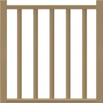 Tradi Eco balustrade vurenhout 100 CM - Afbeelding 2