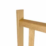 Eiken balustrade met rechthoekige spijlen - Afbeelding 3