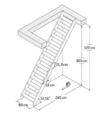 Molenaarstrap 320 cm hoog - Afbeelding 2