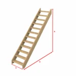 Eiken bouwpakket steektrap